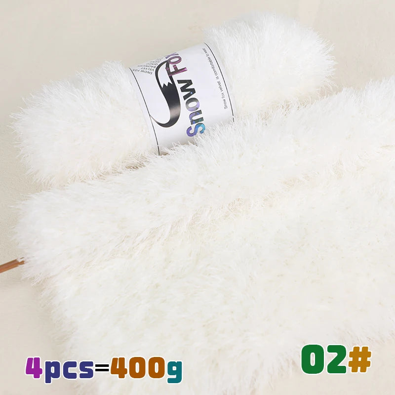 Yarn, Faux Fur Eyelash Texture for Knitting Coats, Scarves, Hats & Vests