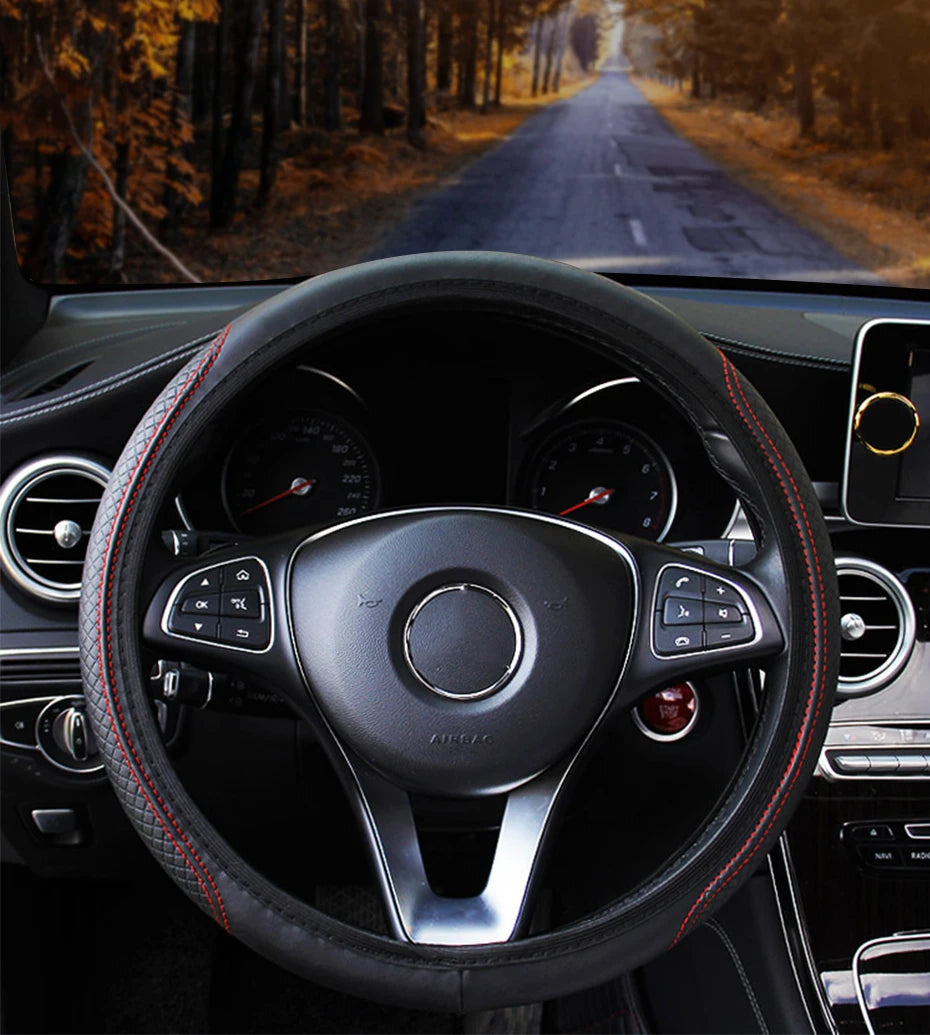 37-39CM Steering Wheel Cover Anti Steering Wheel Cover Anti-Slip Comfort