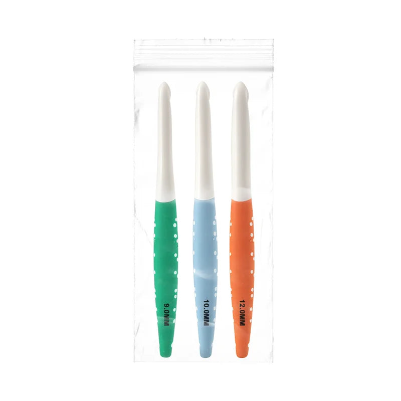 Crochet Hooks, Cherry Pattern Soft Handles for Handmade Yarn Projects