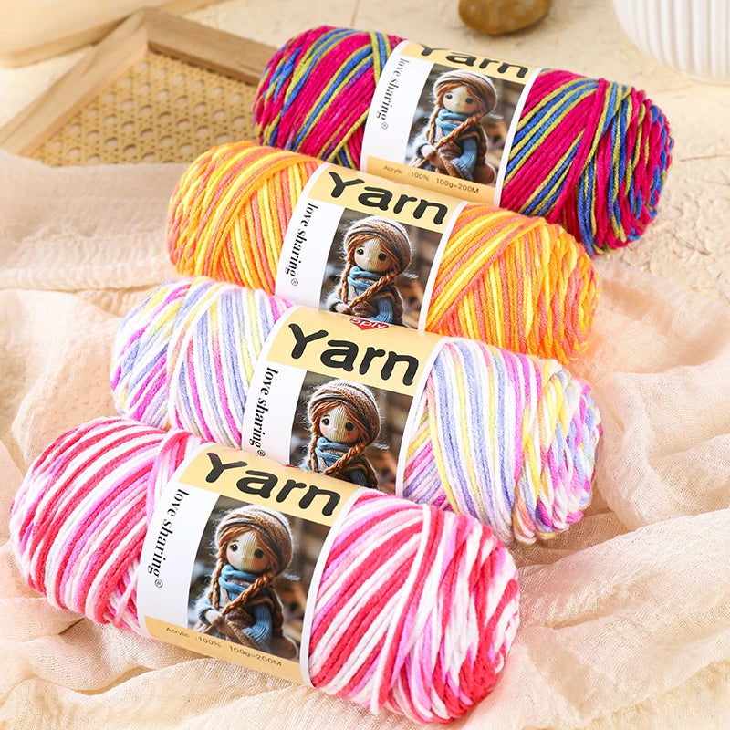 Yarn, Rainbow Gradient for Sweaters, Scarves, Hats & Handmade Blankets