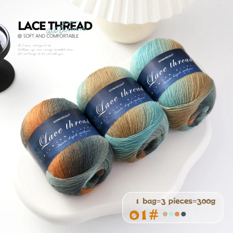Yarn, Rainbow Gradient for Handmade Shawls, Hats, Scarves & Sweaters