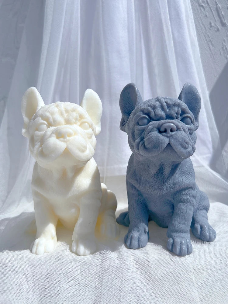 Different Breeds Puppy Candle Mold Animal Puppies Soy Wax Silicone Mould Dog Lover Home Decor