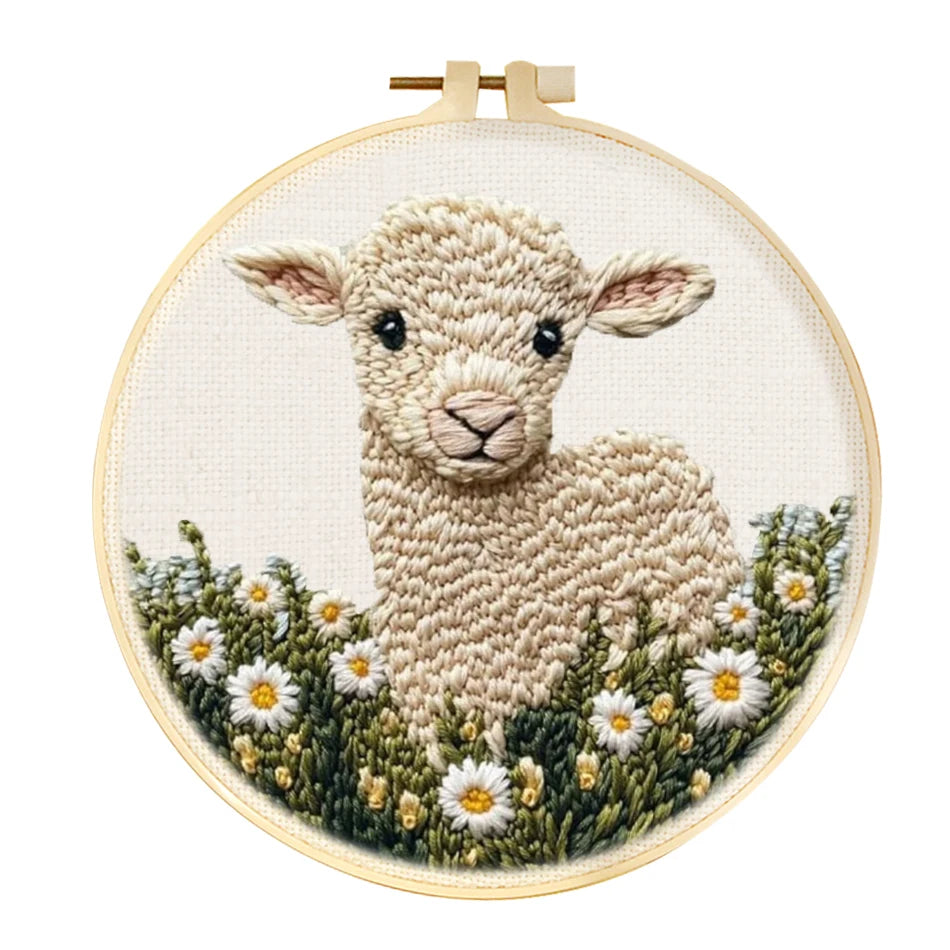 Punch Needle Kit, Scenery Designs for Beginner Embroidery & Handmade Gifts