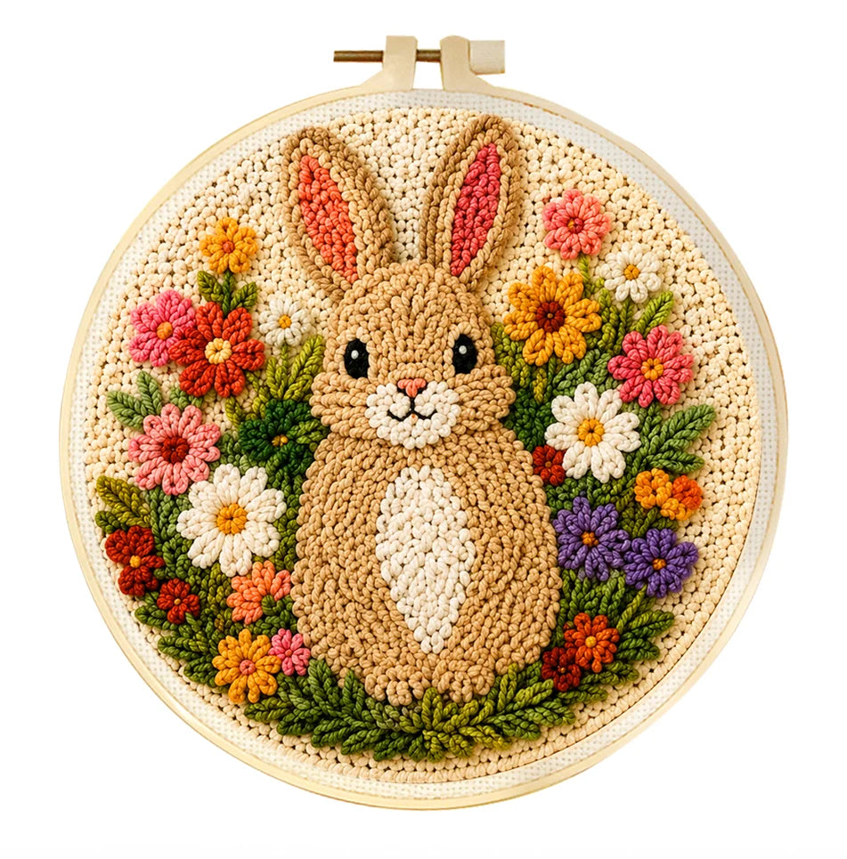 Punch Needle Kit for Beginner Embroidery, Yarn Art & Handmade Home Decor