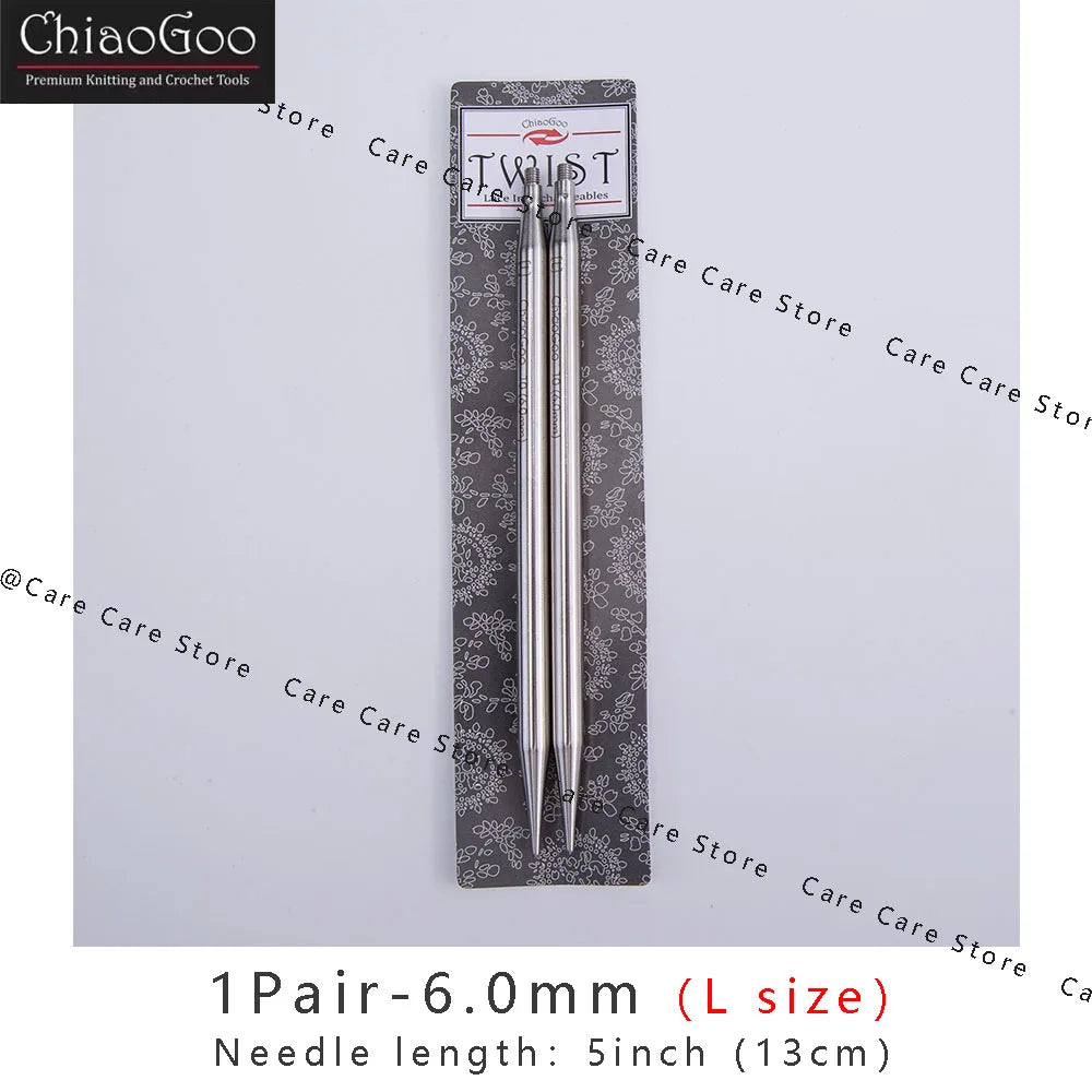 Knitting Needle Tips, ChiaoGoo TWIST Lace for Interchangeable Yarn Crafts