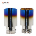 Angled Stainless Steel Exhaust Tail Pipe Tip | Roasted Blue | Multi-Size