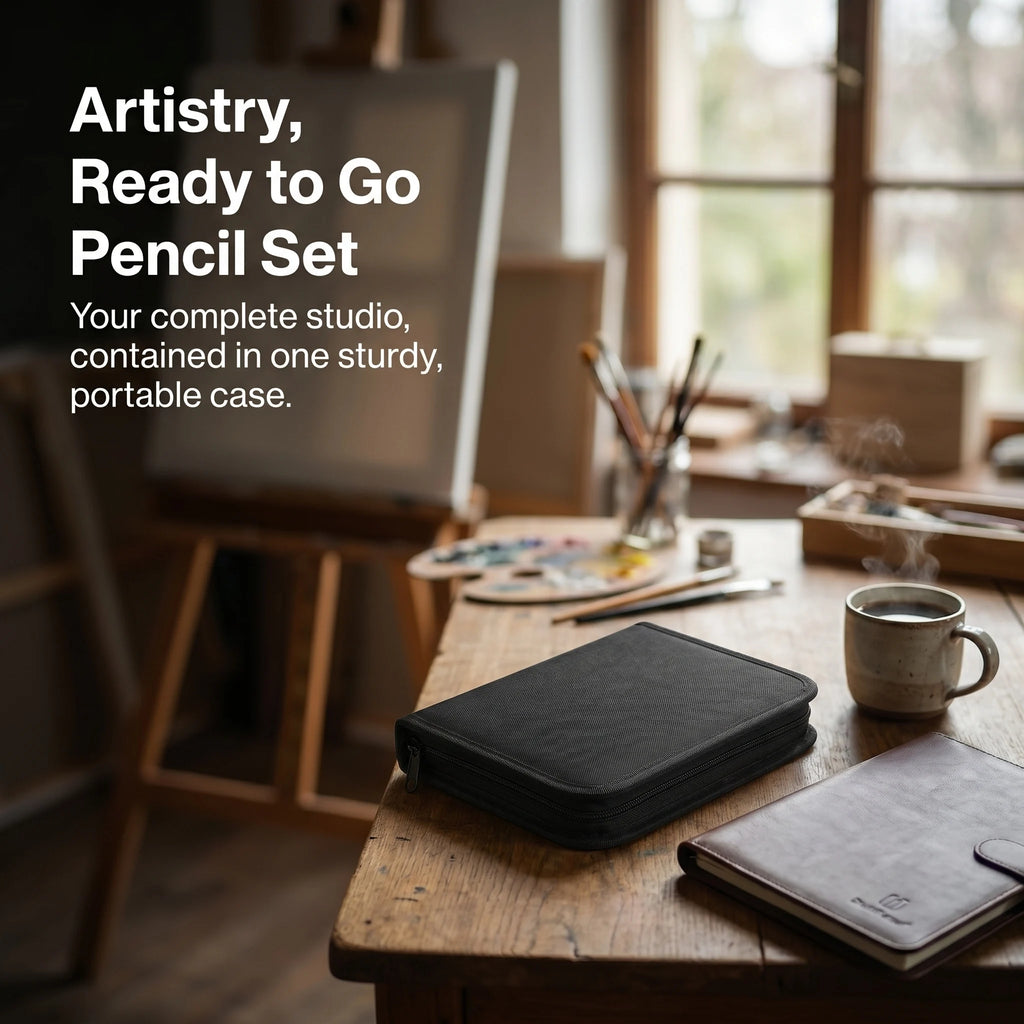 Artist Drawing & Sketching Kit with Sketchbook — 46 to 68 Pieces