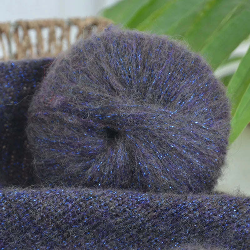 Yarn, Glitter Effect for Knitting Sweaters, Scarves, Hats & Handmade Gifts
