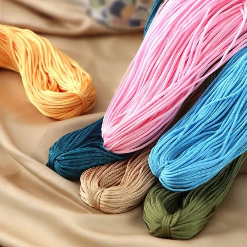 Yarn, Hollow Cord for Hand Crochet Summer Hats, Bags & Cushion Projects