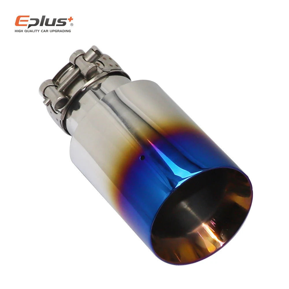 Angled Stainless Steel Exhaust Tail Pipe Tip | Roasted Blue | Multi-Size