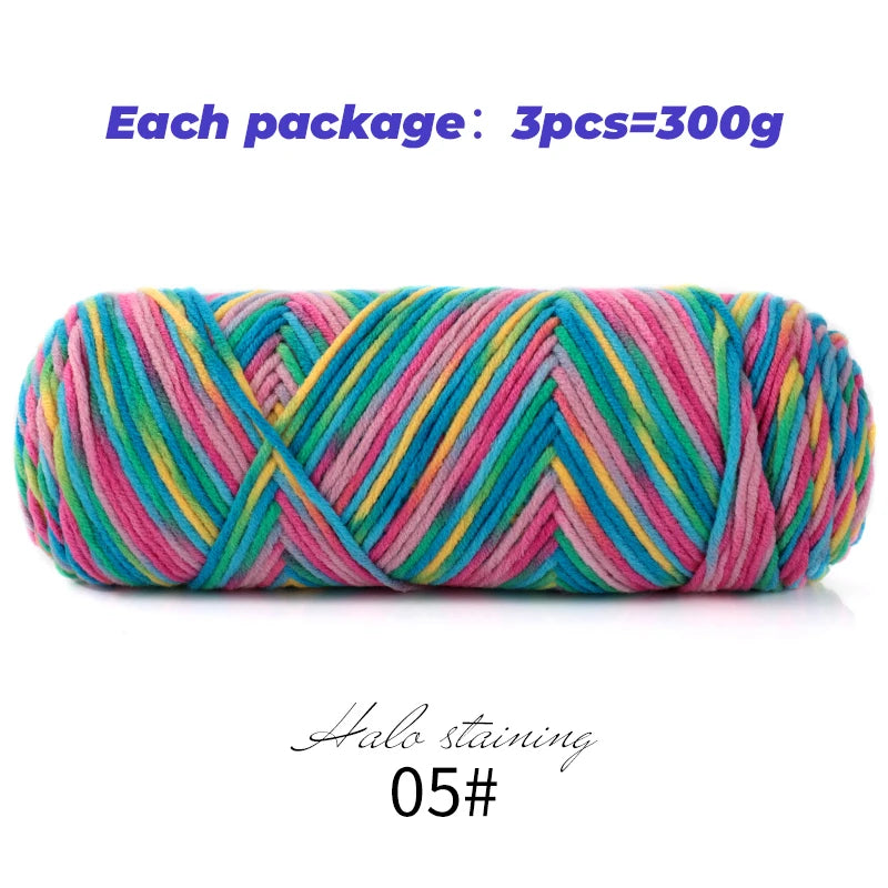 Yarn, Multicolor for Handmade Sweaters, Scarves, Blankets & Crochet Crafts
