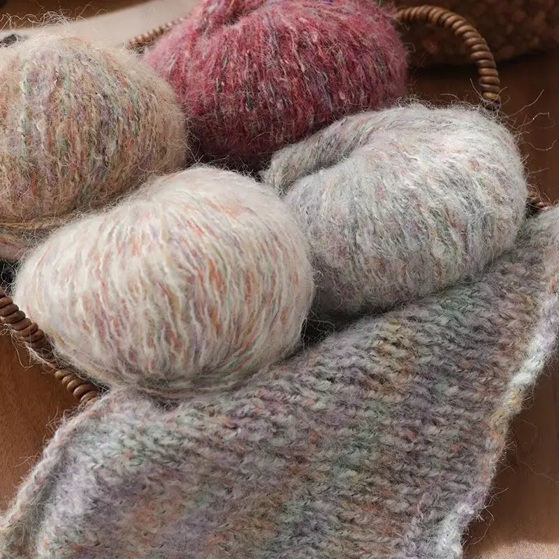 Yarn, Colorful Textured for Sweaters, Shawls, Coats, Scarves & Crochet