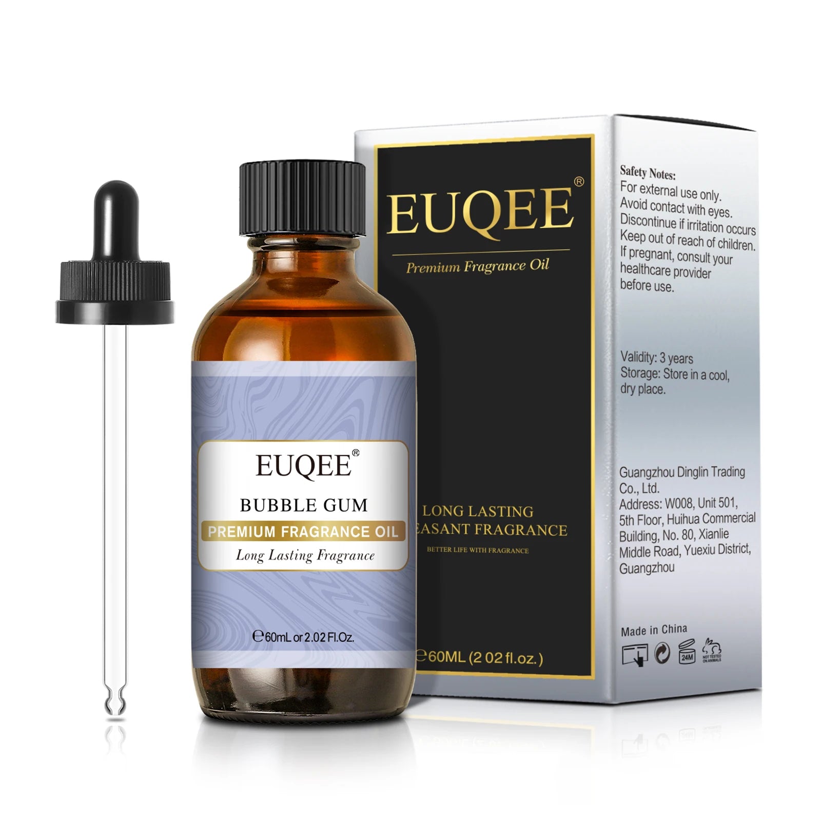 EUQEE 60ml Premium Fragrance Oil For Diffuser Candle Making Coconut & Vanilla Japanese Magnolia Bubble Gum Aroma Fragrance Oils