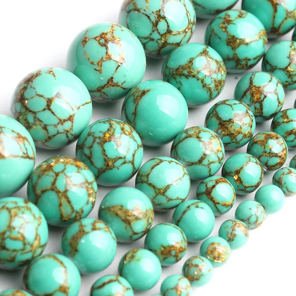Stone Beads Round Flame-Style Assorted Stone Options for DIY Jewelry Making