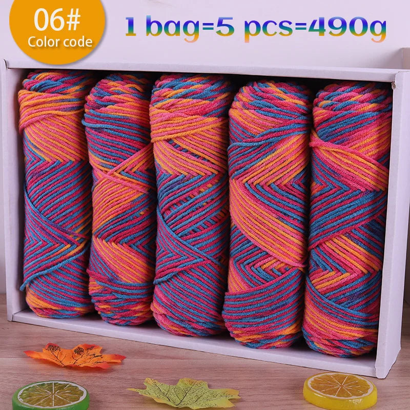 Yarn, Color Gradient for Knitting Sweaters, Scarves, Hats & Handmade Gifts