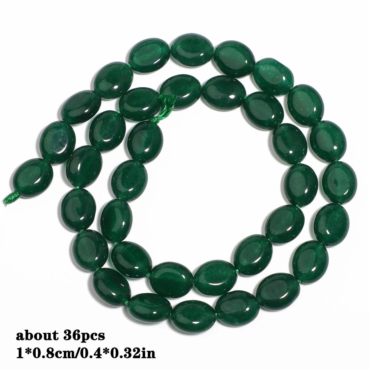 Stone Beads Green Chalcedony-Style Mixed Shapes for DIY Jewelry Making