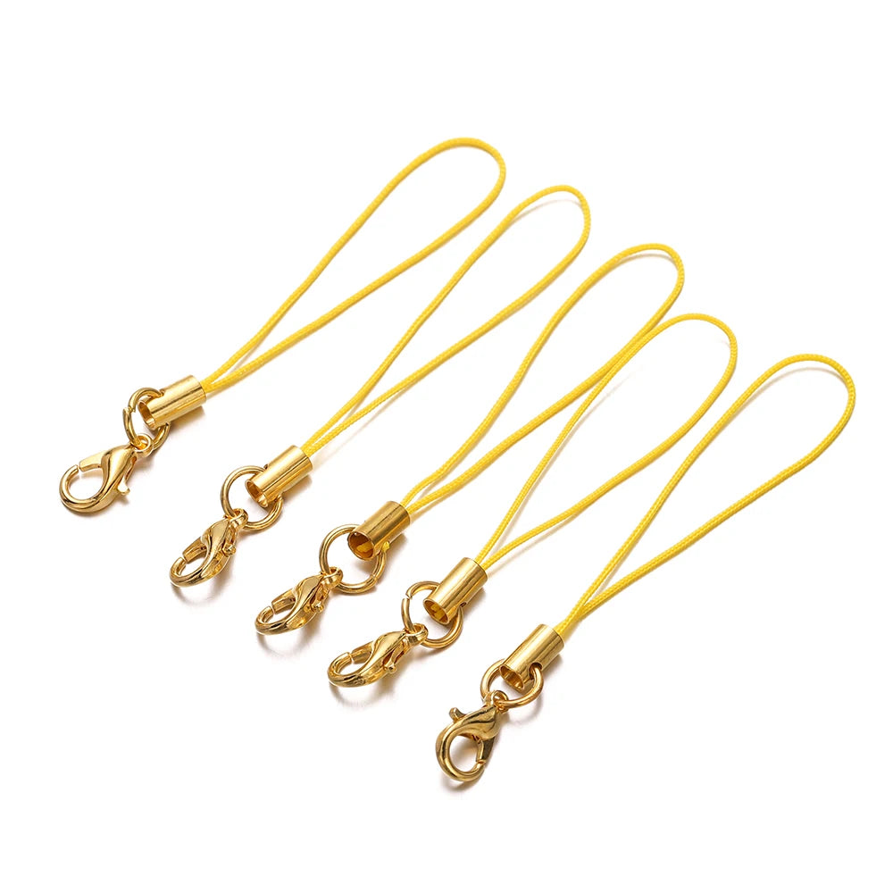 Keychain Cords with Lobster Clasps Lanyard Straps DIY Jewelry Making