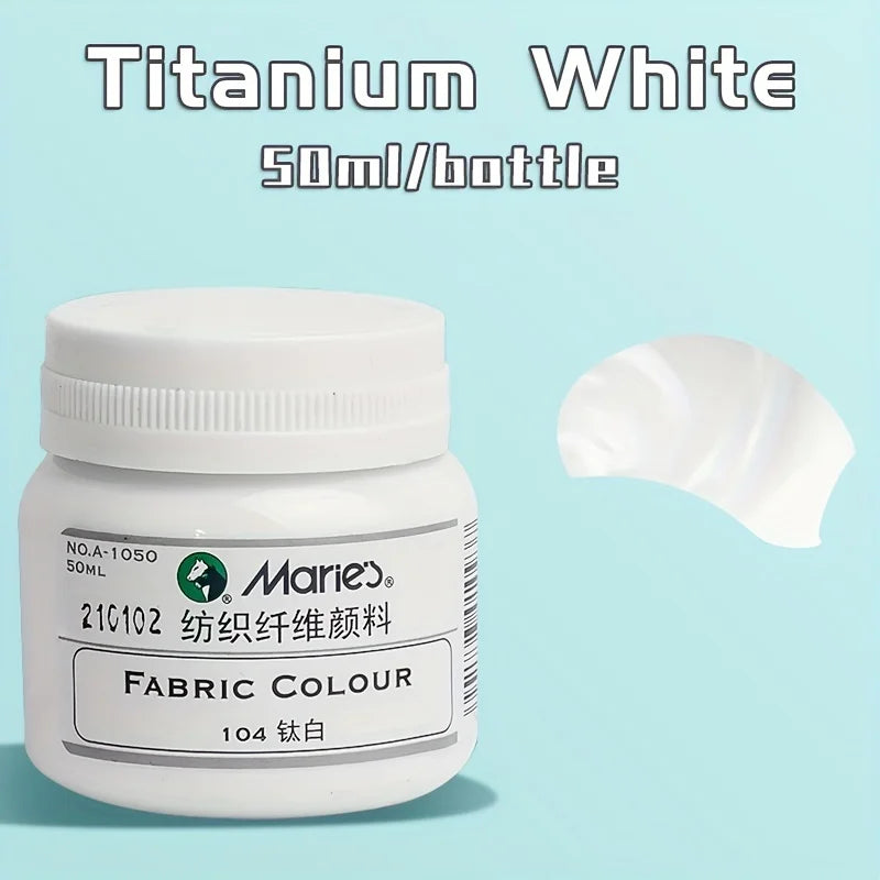Fabric Paint, Marie's Permanent 50ml — 19 Colors for Clothing & DIY Art
