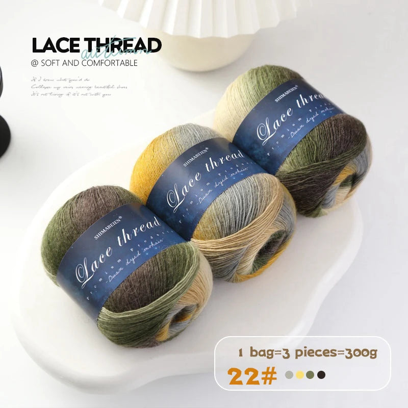 Yarn, Rainbow Gradient for Handmade Shawls, Hats, Scarves & Sweaters