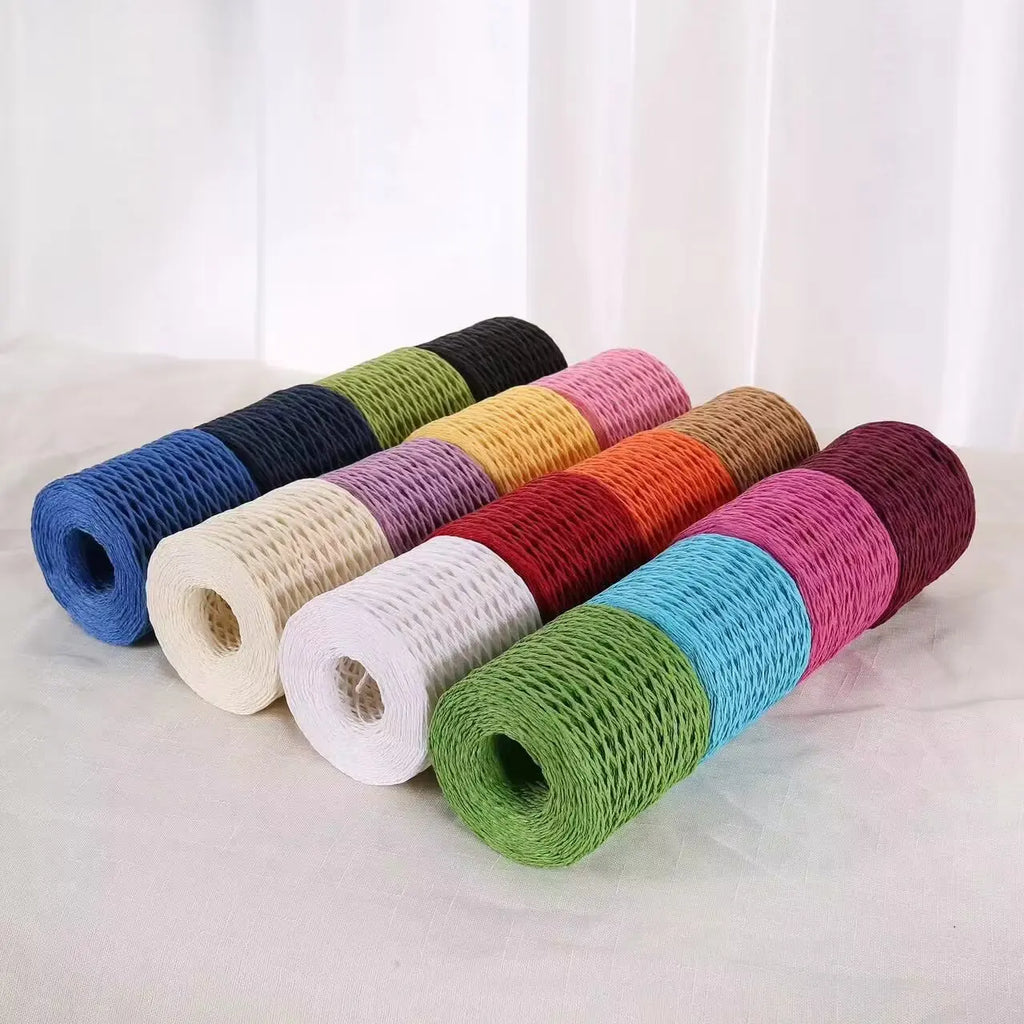 Yarn, Raffia-Style for Summer Hats, Bags, Slippers, Gift Wrap & Crafts