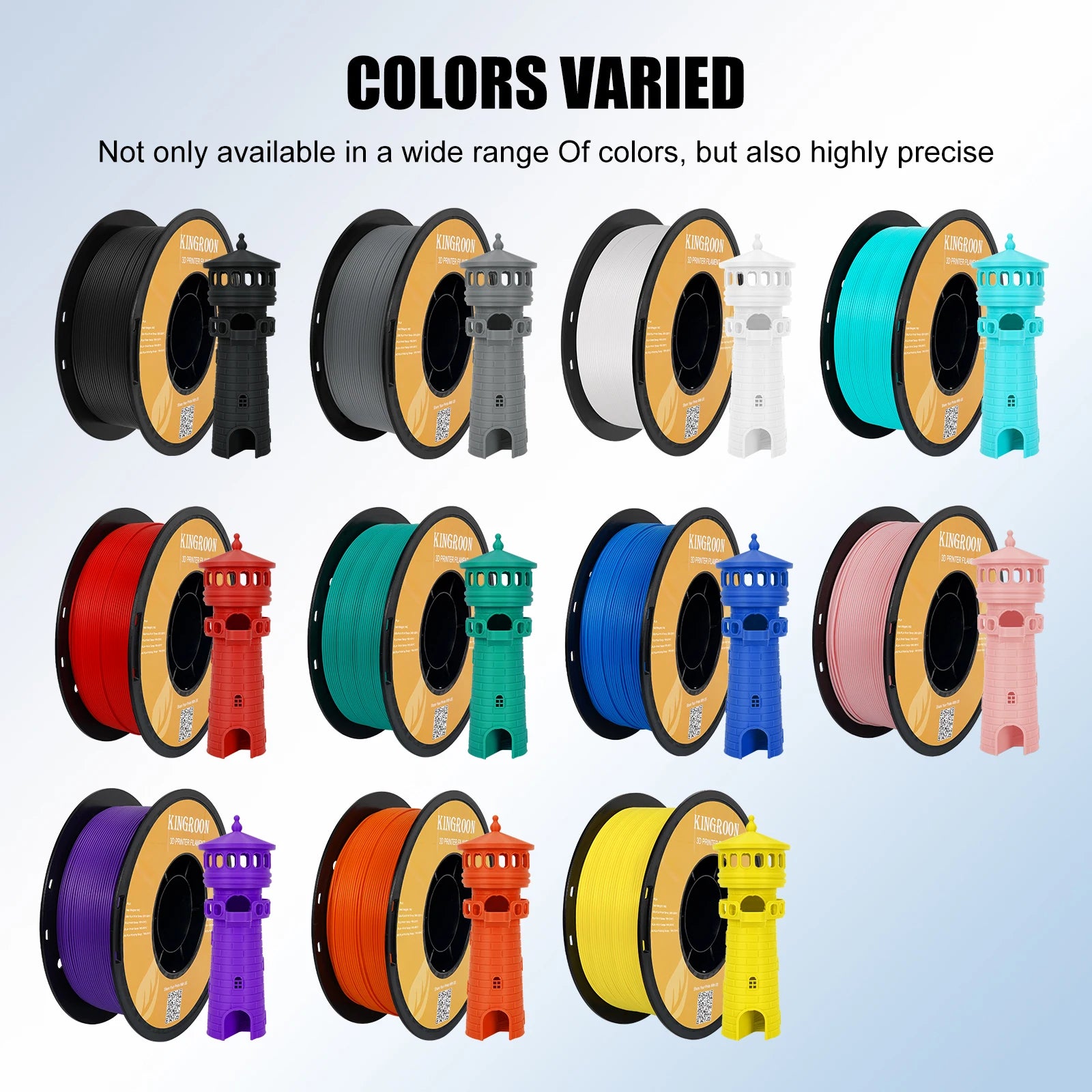 KINGROON HS-PLA Filament 1.75mm High Speed PLA 3d Printer Filament For Bambu All FDM 3D Printer 3D Printing Materials 5/10KG