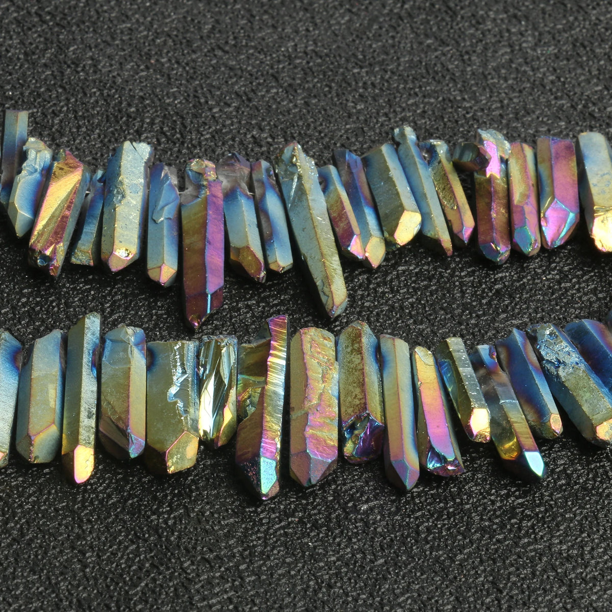 Stone Beads Quartz-Style Top-Drilled Point Sticks for DIY Jewelry Making