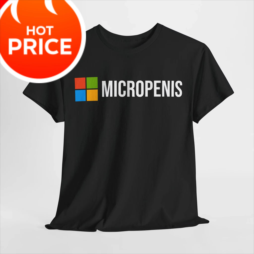 T-Shirt Unisex Micropenis Parody Funny Meme Geek Humor Novelty Tee