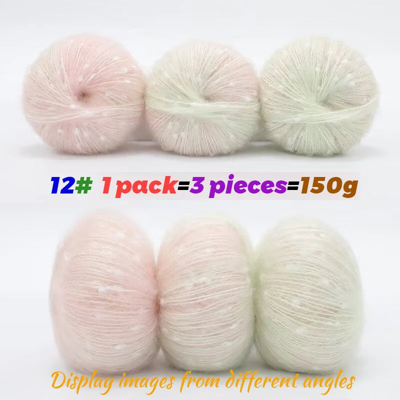 Yarn, Colorful Snow-Dot Effect for Knitting Sweaters, Hats, Scarves & Vests