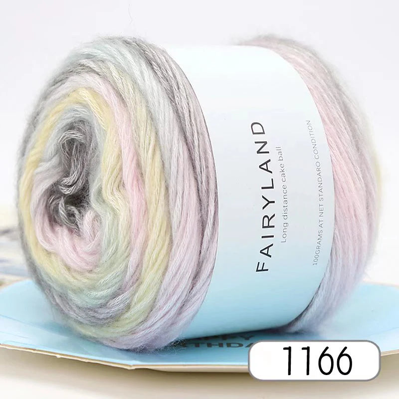 Yarn, Rainbow Gradient for Handmade Sweaters, Scarves, Hats & Shawls