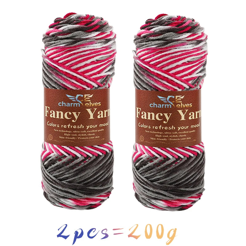 Yarn, Multicolor Gradient for Sweaters, Scarves, Hats, Gloves & Slippers
