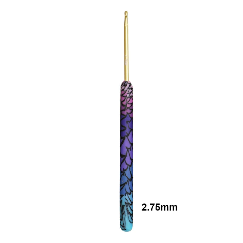 Crochet Hook, Purple Mermaid Handle for Handmade Yarn & Crochet Projects