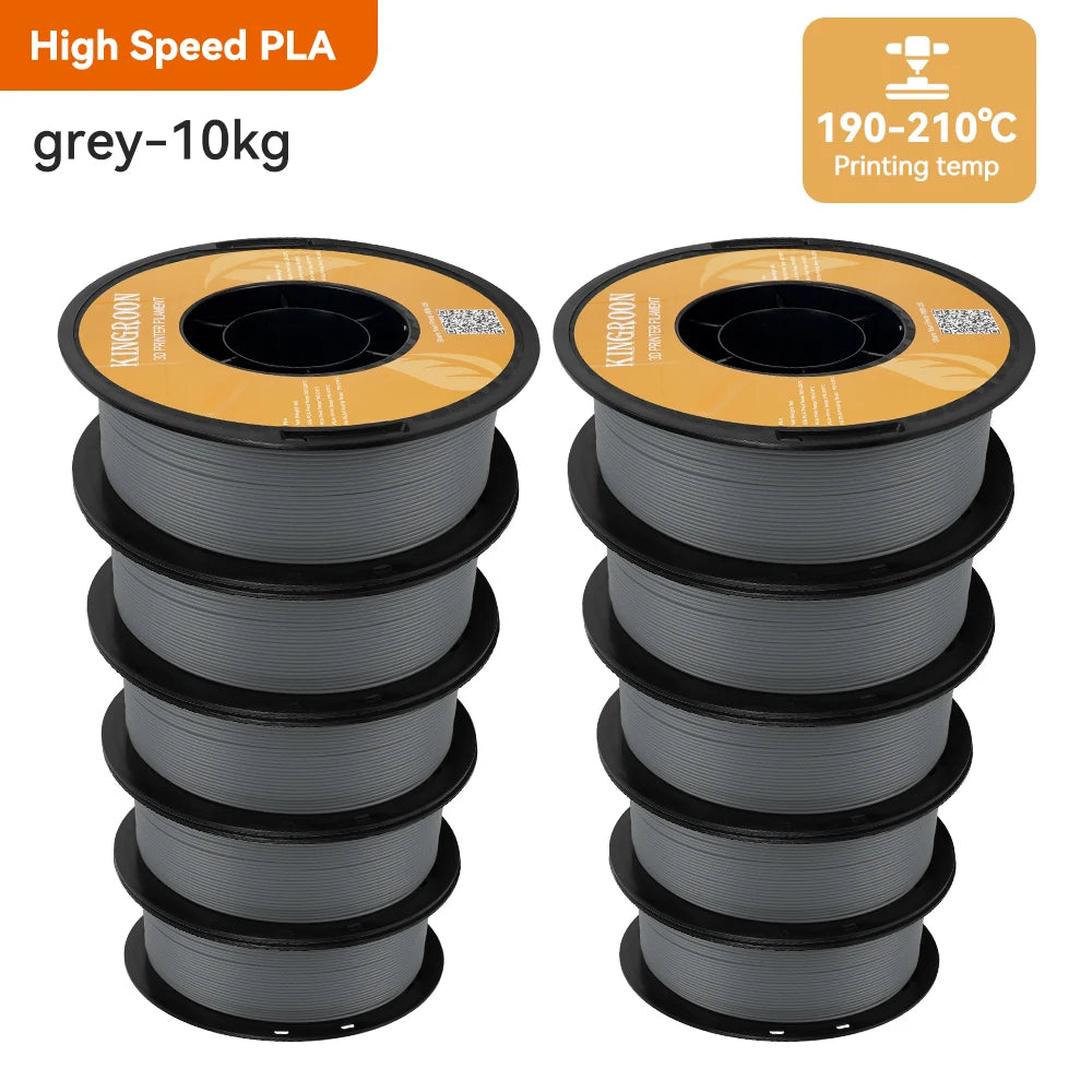 KINGROON HS-PLA Filament 1.75mm High Speed PLA 3d Printer Filament For Bambu All FDM 3D Printer 3D Printing Materials 5/10KG