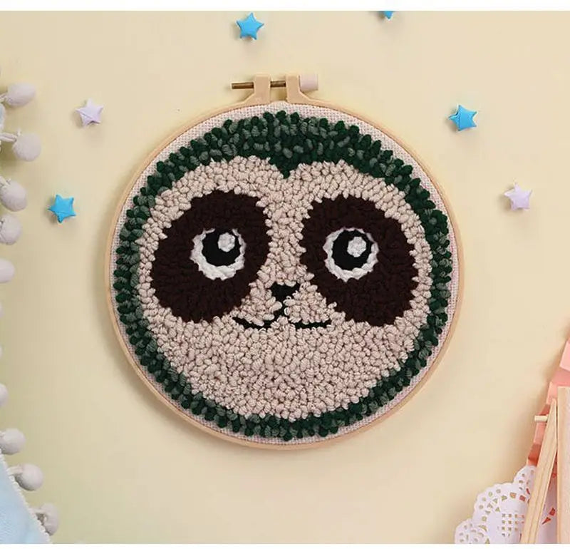 Punch Needle Kit, Cute Cartoon Designs for Beginner Embroidery & Gifts