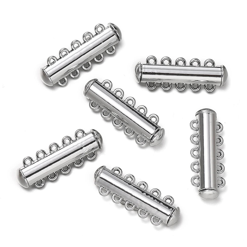 Magnetic Clasps Multirow Metal Bracelet Connectors DIY Jewelry Making