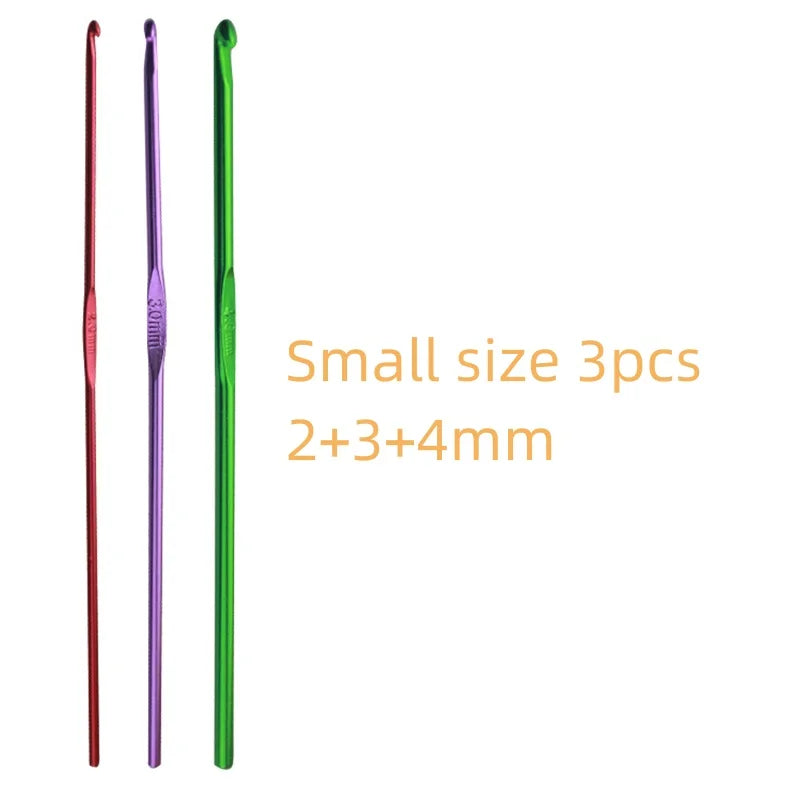 Crochet Hook Set, Colorful Aluminum for Dolls, Sweaters & Handmade Scarves