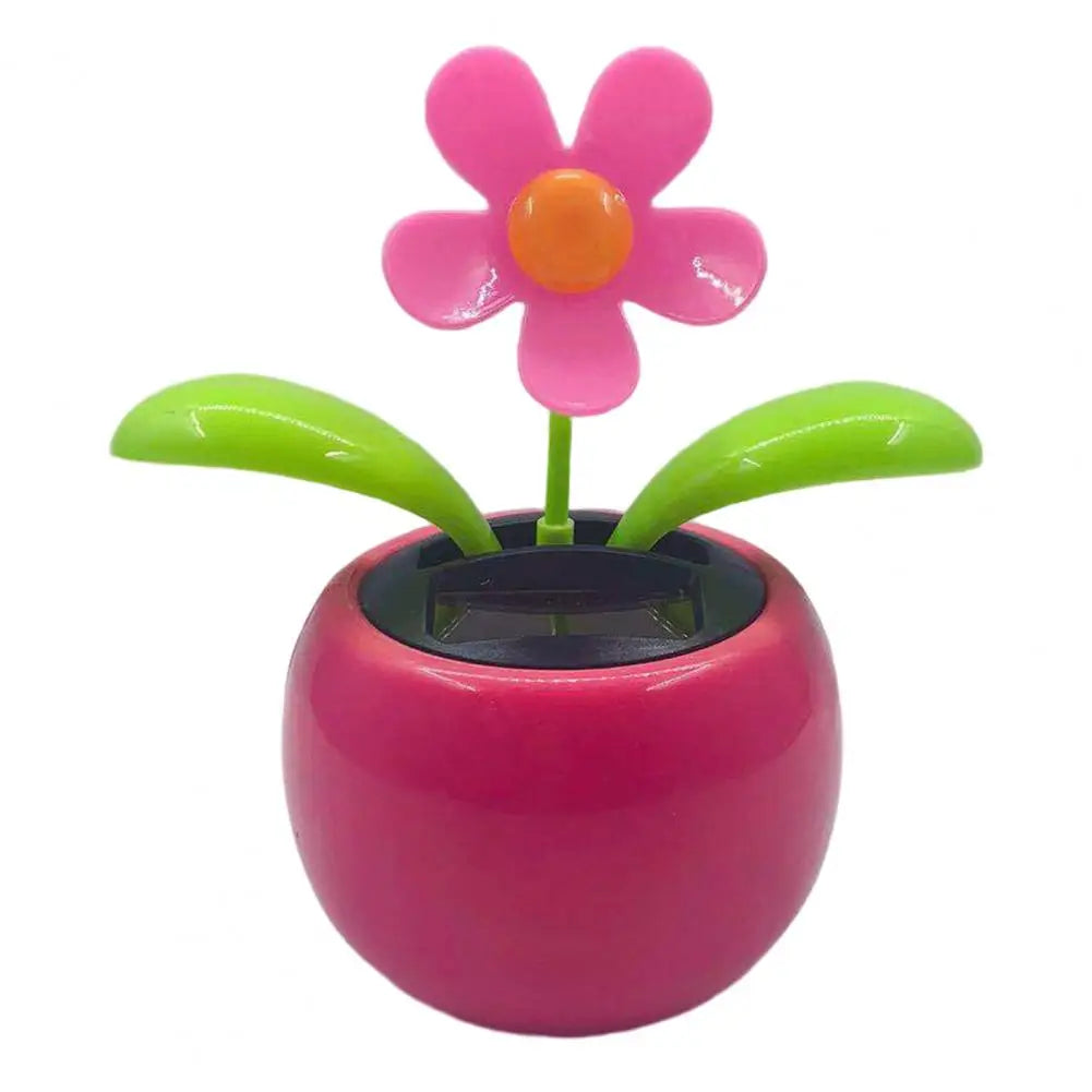Fashion Car Ornament Solar Powered Car Dashboard Ornament Decoration