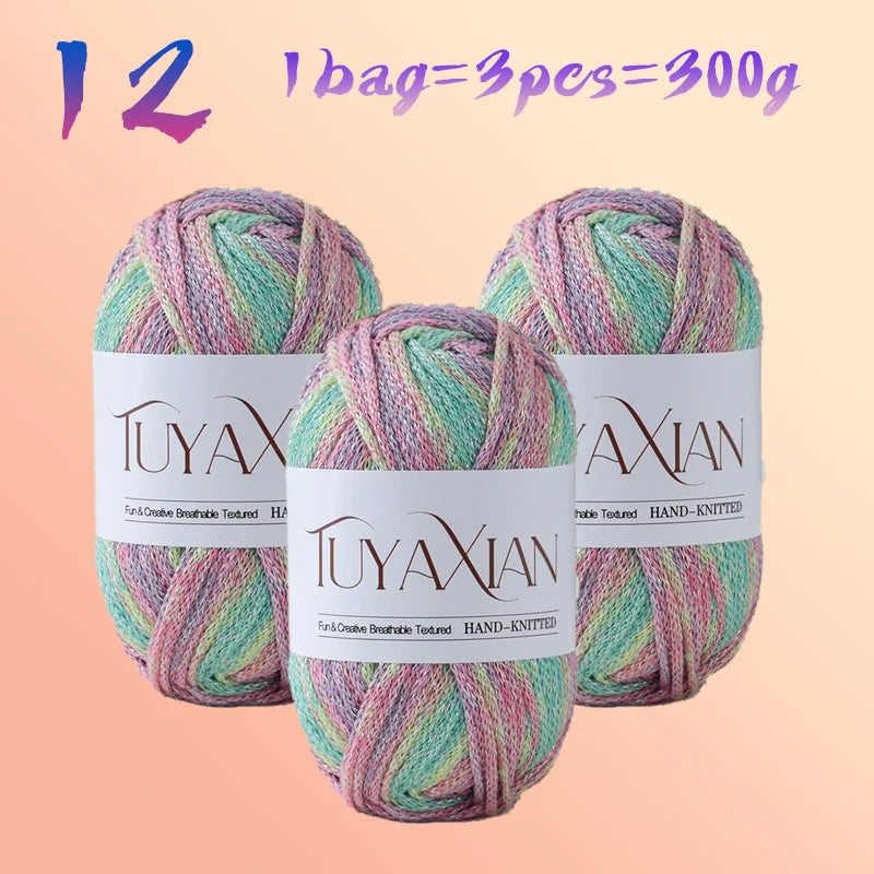 Yarn, Starlight Glitter Effect for Crochet Bags, Hats, Cushions & Crafts