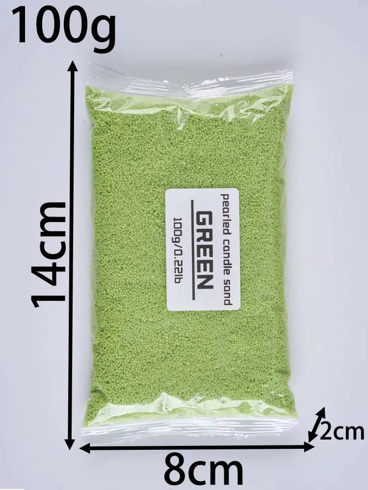100G Color Sand Wax Ice Flower Wax DIY Candle Making Accessories Supplies Snowflake Wax Candle Landscape Painting Sand Cup