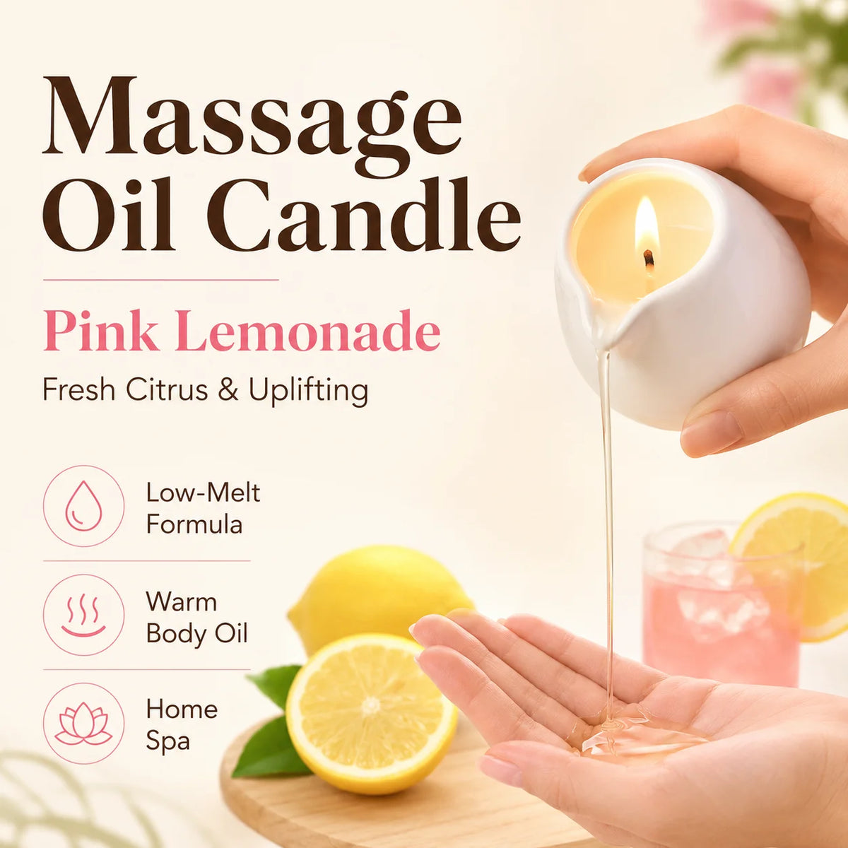 Massage Candles EVODUCK Ceramic Lavender Gardenia Cedar Woody Fragrances