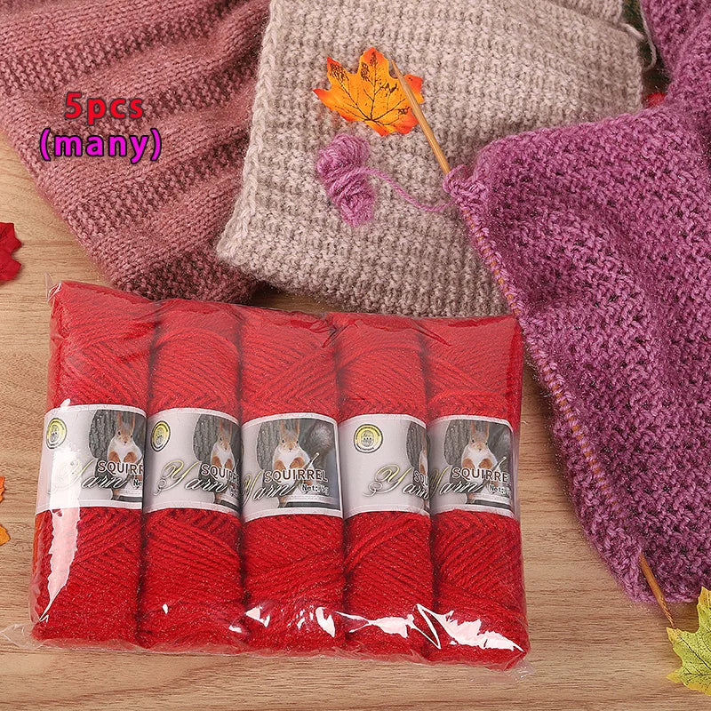 Yarn, Thick Textured for Handmade Hats, Scarves, Coats & Creative Gifts