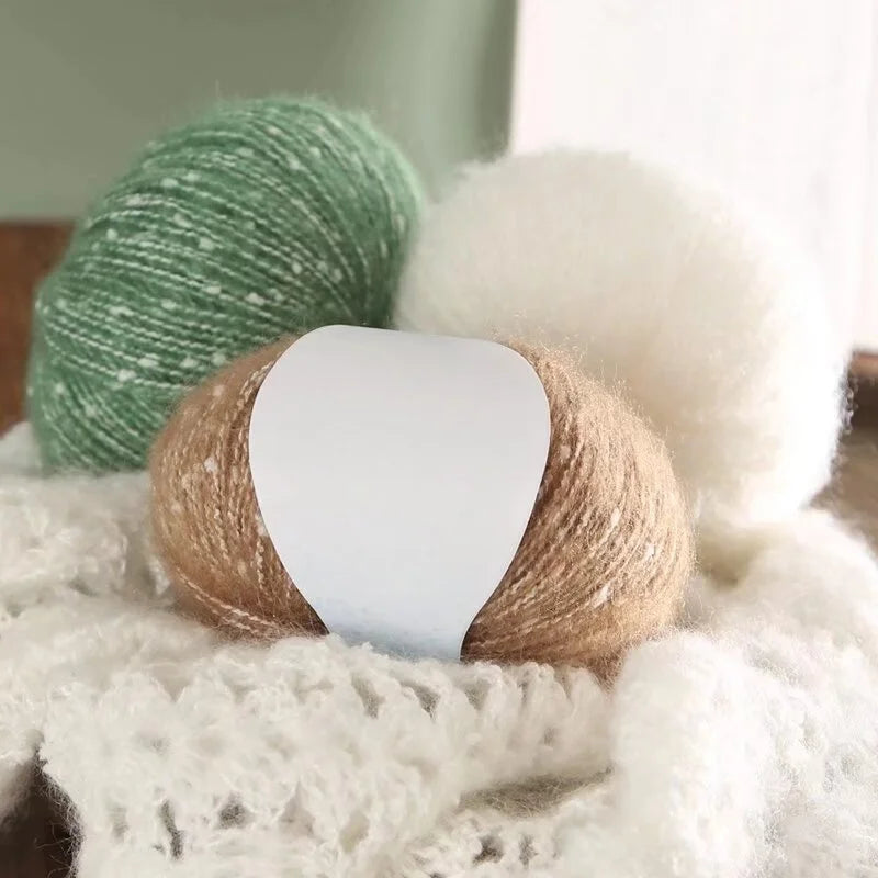 Yarn, Snow-Dot Effect for Knitting Sweaters, Shawls, Headbands & Hats