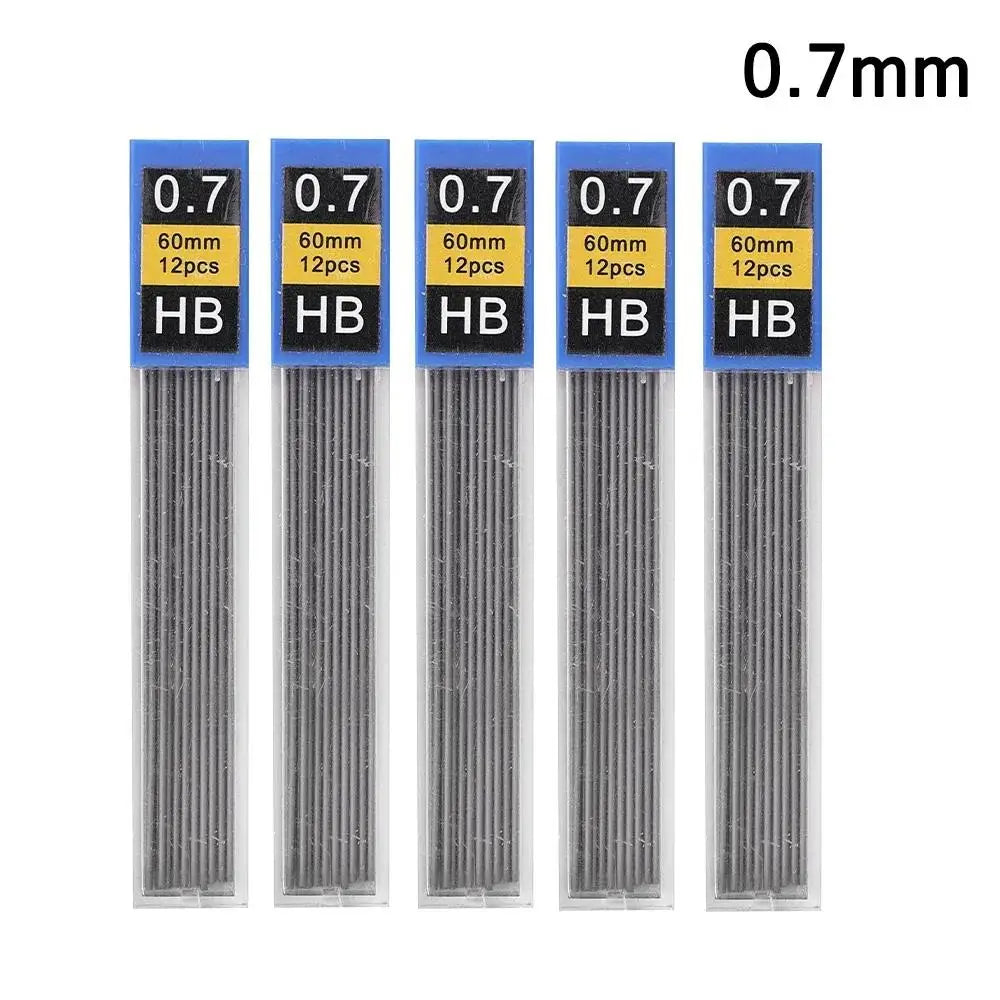 Mechanical Pencil, Metal Anti-Slip Grip, 0.3–2.0mm + Lead Refills