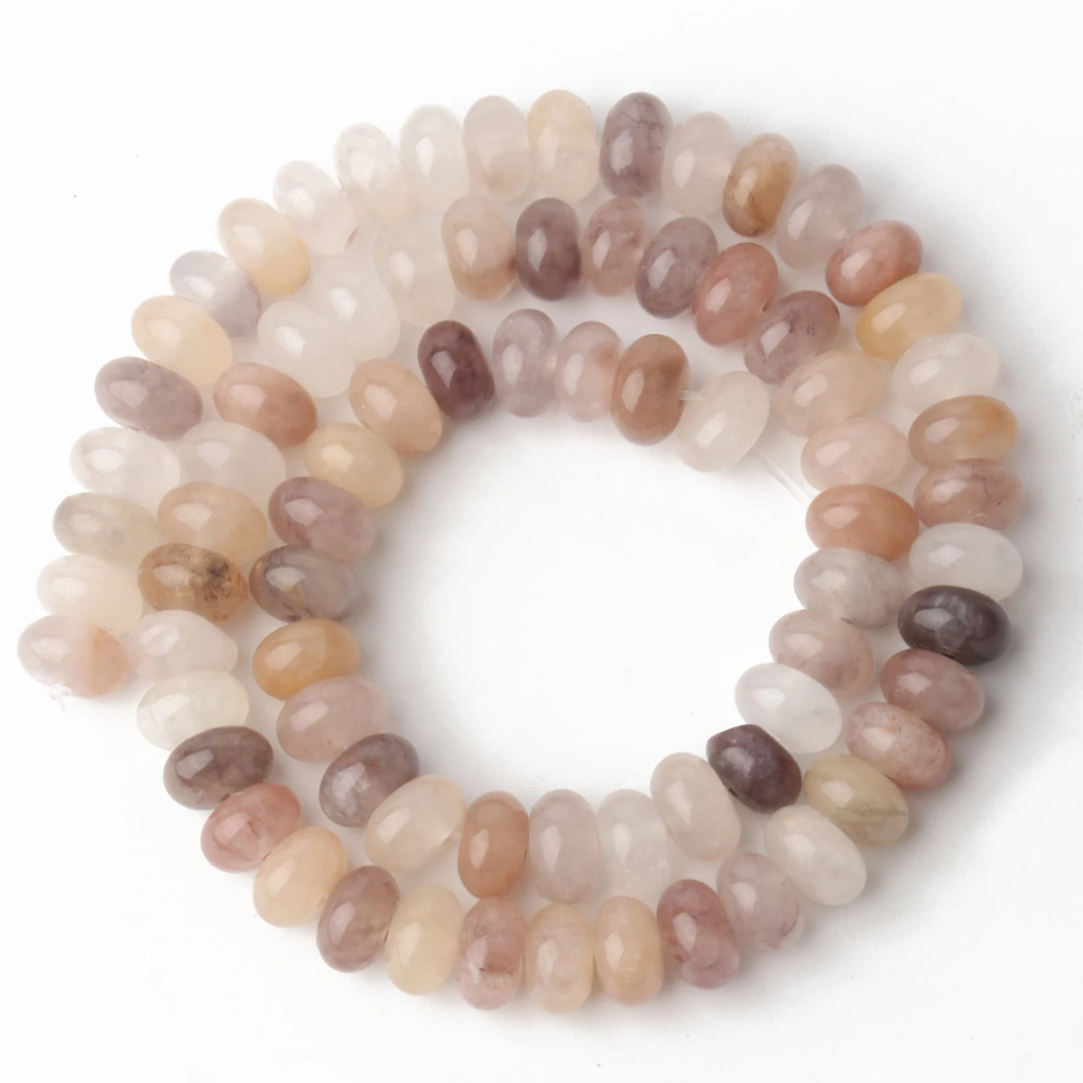 Stone Beads Rondelle Yellow Green Jade-Style for DIY Jewelry Making Craft Beads