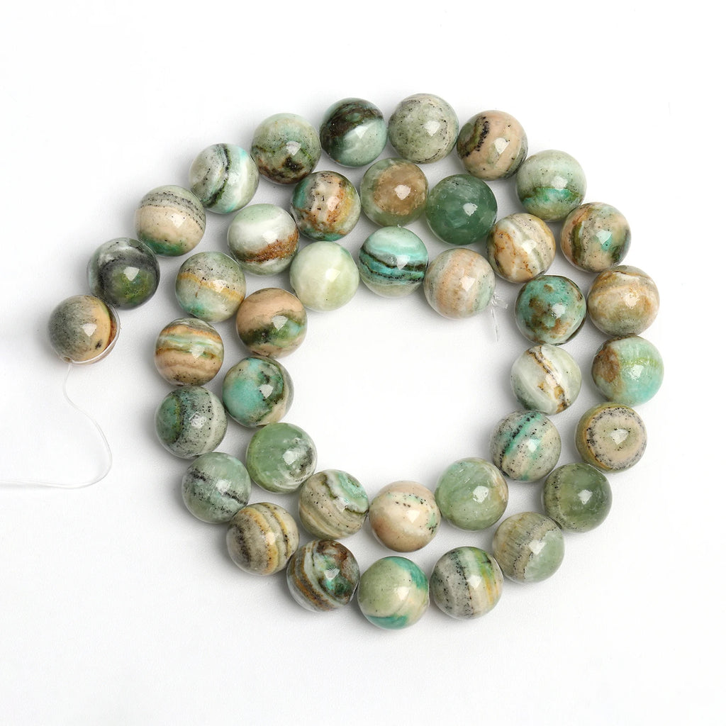 Stone Beads Round Assorted Stone Color Options for DIY Jewelry Making