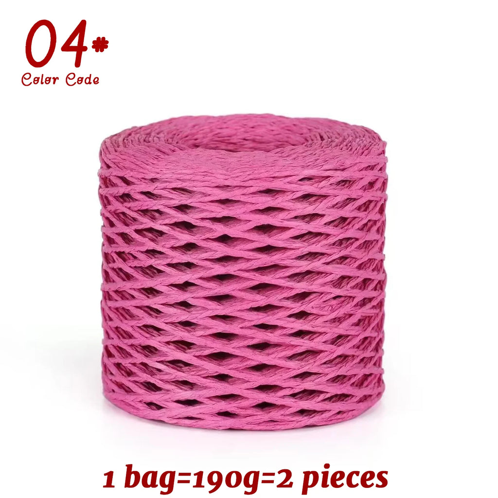 Yarn, Raffia-Style for Summer Hats, Bags, Slippers, Gift Wrap & Crafts