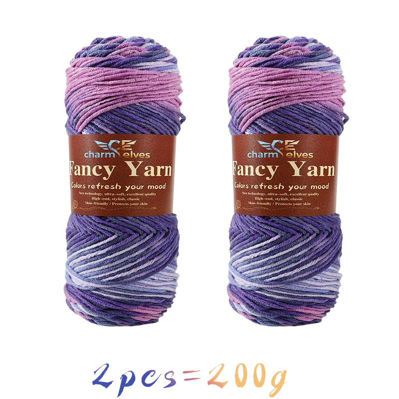 Yarn, Multicolor Gradient for Sweaters, Scarves, Hats, Gloves & Slippers