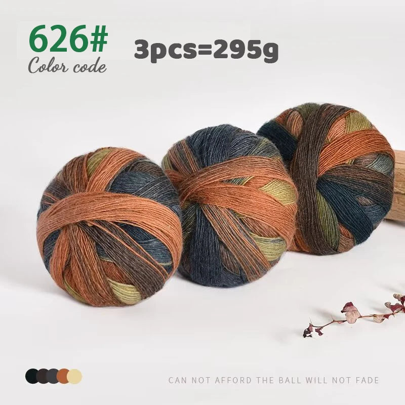 Yarn, Rainbow Gradient for Handmade Shawls, Sweaters, Hats & Knitwear