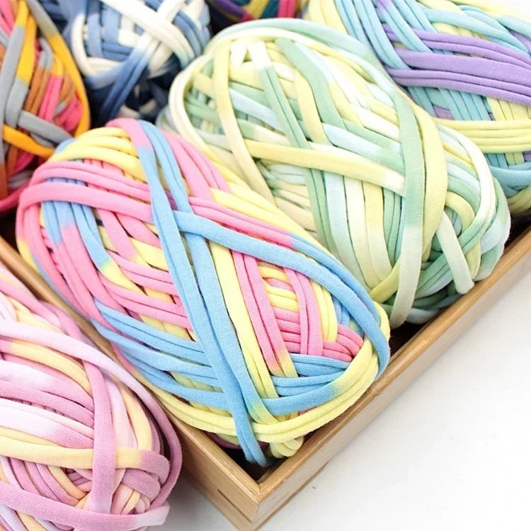 Yarn, Candy-Color Fabric Strip for Crochet Bags, Slippers & Handmade Crafts