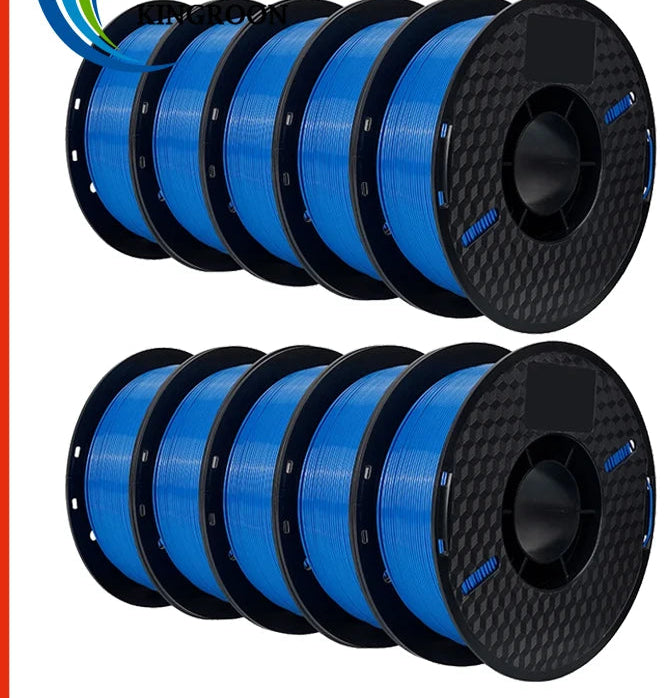 KINGROON 10KG PLA Filament PETG 3D Filament 1.75mm For 3D Printer Filament 10 Rolls/Set Mixed Colors and Materials FDM Printing Fast Ship