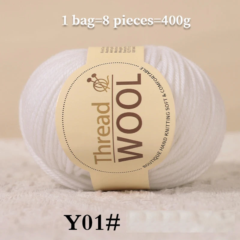 Yarn, Medium-Thick for Sweaters, Scarves, Gloves, Socks, Shawls & Coats